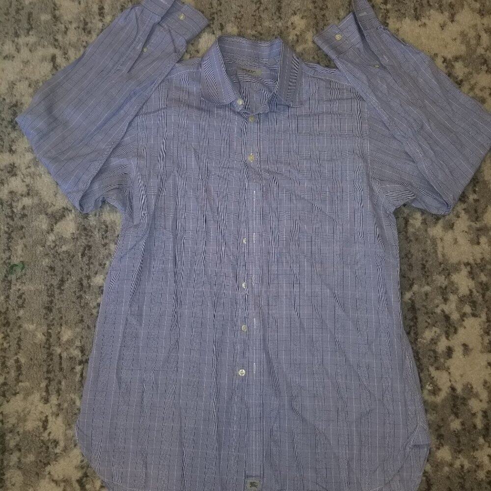 Burberry men’s button down dress shirt. Size L